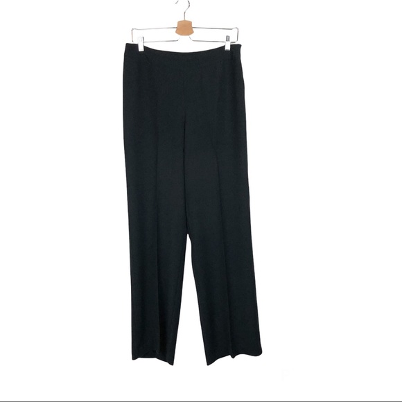 Chico's Pants & Jumpsuits Chicos Black Wide Leg Side Zip Pants Size 5 Small 4673 Poshmark